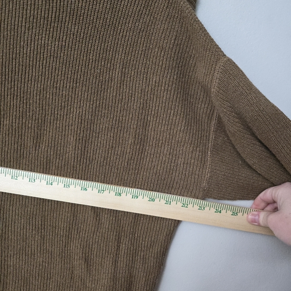 Vtg Eddie Bauer Shirt Men's S Brown Thermal Waffle Knit Heavyweight Grunge Y2K - Picture 5 of 8